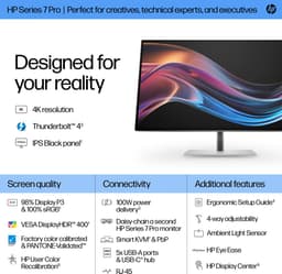 HP Series 7 Pro Serie 7 Pro 27 inch 4K Thunderbolt 4 monitor - 727pk — thumbnail 5