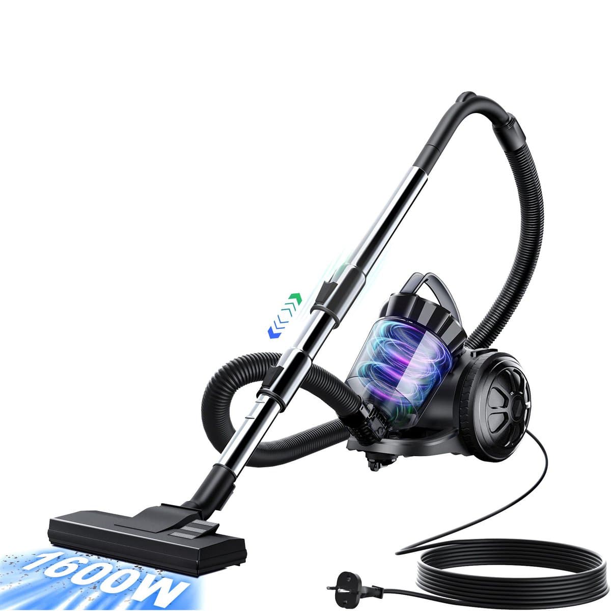 ibettertec - Handstofzuiger - zakloze stofzuiger - 900 W - Zwart — afbeelding 1