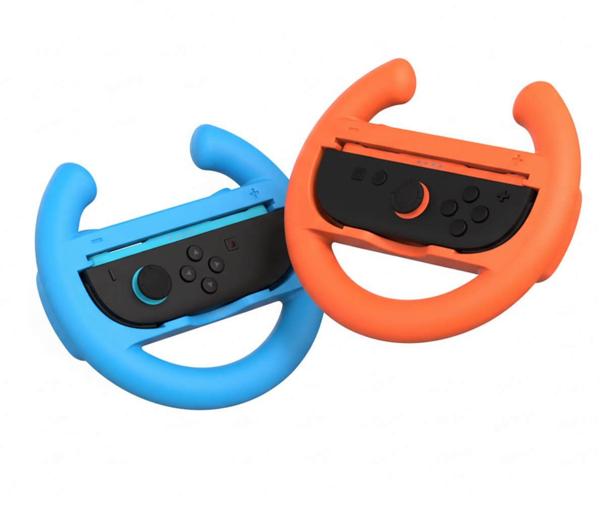 ARKAIA - Geschikt voor Nintendo Switch 1 en 2 – Joy Con Stuurset – Oranje / Blauw — afbeelding 1