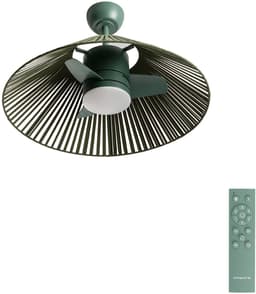 CREATE - CREATE - Stille plafondventilator 25W met licht - Sage - Ø76cm - WIND LAMP WOVEN — thumbnail 4