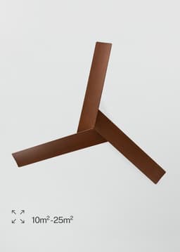 CREATE - Plafondventilator 40W stil Ø132 cm - Zwart / Donker hout - WIND SHARP — thumbnail 5