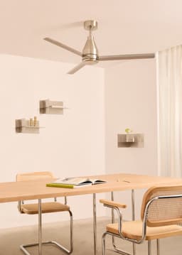 CREATE - Stille plafondventilator 40W Ø132 cm - Zilver - WIND STEEL — thumbnail 4