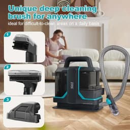 Jurrys Tapijt reiniger - Draagbaar - Machine - Cleaner - Vlekverwijdering - Geurverwijdering - ABS Materiaal - Bekleding — thumbnail 3