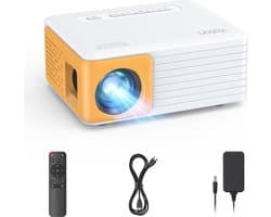 Mini Beamer Full HD 1080P - 120 ANSI Lumen - Projector met Afstandsbediening - voor Mobiele Telefoon/PC/PS4/PS5/Xbox/Firestick