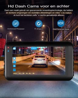 Dashcam Voor Auto Voor En Achter - Dashcam Voor En Achte — thumbnail 5