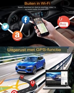 Dashcam Voor Auto Voor En Achter - Dashcam Voor En Achte - Dashcam Auto — thumbnail 4