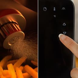 Cecotec Heißluftfritteuse Cecofry Rain. 5,5 l, integrierte Ölbrause, 7 Stufen, fortschrittliche Technologie, 1550 W, Touchpanel. — thumbnail 2