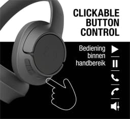 FRESH 'N REBEL Clam Fuse met 3HP3300SG Over-ear Draadloze hoofdtelefoon Zwart — thumbnail 5