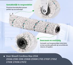 Onderdelen geschikt voor Bissell Crosswave Cordless MAX - Hydrosteam NIET voor de gewone Crosswave - 5-delig — thumbnail 4