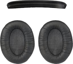 Somstyle Oorkussens Met Hoofdband Set Geschikt Voor Sennheiser HD202, HD202S, HD212, HD437, HD447, HD457, HD497 - Zacht Schuim - Kunstleer - Zwart — thumbnail 1