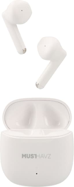 Musthavz True Wireless Earphone Lite Earbuds - Draadloze Oordopjes - Wireless Bluetooth Earphones - Oortjes geschikt voor Apple en Android - Wit/White — thumbnail 1