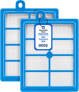 DEGG® - Hepa H13 Filter - Geschikt voor Philips, AEG en Electrolux - Stofzuiger Onderdelen - Vervangt FC8031 - H13 (voorheen H12) - Standaard Filter geschikt voor Philips, AEG en Electrolux - Premium Kwaliteit - 2 STUK(S) — thumbnail 1