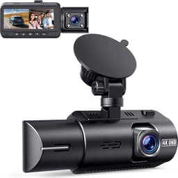 Dashcam - Dashcam Voor Auto - Dashcam Voor Auto Voor En Achter - 4K - Infrared Night Vision — thumbnail 1