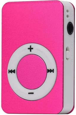 Mini MP3-speler - compatibel met Micro SD-kaart - verschillende kleuren van hoge kwaliteit Roze — thumbnail 4