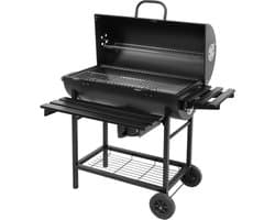 Luxe Houtskoolbarbecue met Deksel & 3 Werkbladen – XXL Grilloppervlak – Verrijdbaar – 108 x 68 x 94 cm