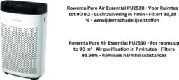 Pure Air Essential PU2530 - Voor Ruimtes tot 90 m2 - Luchtzuivering in 7 min - Filtert 99,98 % - Verwijdert schadelijke stoffen — thumbnail 1