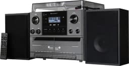Soundmaster MCD5600SW - muziekcenter met platenspeler, bluetooth, CD, dubbel Cassette deck, encoding USB en DAB+, zwart — thumbnail 5