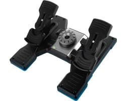 Logitech G Saitek Pro Flight Rudder Pedalen Zwart PC