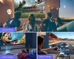 K7 - 5G Wifi - Bluetooth - Projector - Full Hd - Inheemse - 1080P Ondersteuning - 4K Projectoren - 500 - Ansi 6D - Auto Keystone - huis & Outdoor - Video Projector — thumbnail 5