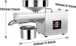 Automatische machine voor oliepers, commerciële olie-extractor, voor kokosnoot, olijfzaad, linnen, pinda, ricinus, hennep, knoopzaad, kanula, sesam — thumbnail 2