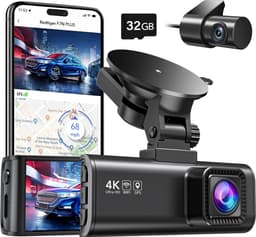 DiverseGoods 4K Dashcam Autocamera met WiFi en GPS Autocamera, Dash CAM 3.18" IPS Scherm, 170° Groothoek, Nachtzicht, Loop Recording, G-sensor, Parkeermonitor, 256GB MAX — thumbnail 1