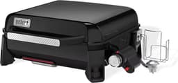 Weber Slate Plancha - 43 cm Bakplaat - Gasbarbecue - 1 Brander - Zwart - Verstelbare poten - Deksel voor bescherming - Bereikt tot 260 °C - Porselein geëmailleerde bakplaat met anti-aanbaklaag — thumbnail 5