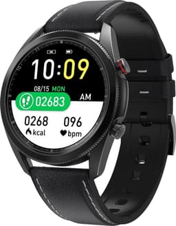 DrPhone ModelX3 - Smartwatch voor Mannen - 1.28inch IP67 Waterdicht - ECG Bluetooth Bellen - Mail / IOS / Android - Zwart — thumbnail 1