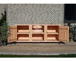 Bbq tafel | Barbecue tafel Chicago | Buitenkeuken | 3 delig | BuitenDuurzaam
