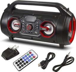 Audiocore AC875 Bazooka Draagbare Bluetooth-luidspreker Boombox 30W (20W + 5Wx2) IPX4 Spatwaterdicht / Radio / microSD / Aux-In / USB / Verlichting / Microfoonpoort / Afstandsbediening — thumbnail 1