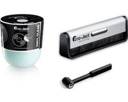 Pro-Ject - Cleaning Set Advanced – Platenborstel Brush-it – Naaldborstel Clean-it – Vinyl Clean - Platenspeler schoonmaakset - Voor iedere platenspeler