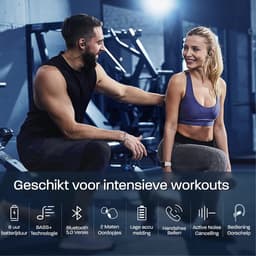 Phreeze BT06 Draadloze Sport Oordopjes - Hardloop Oordopjes - Sport Oortjes - Sportoortjes - Oordopjes Bluetooth - Hardlopen - Stevige Oorbevestiging met Haakjes - Krachtige Bass - Waterdicht IPX8 - Sport Oordopjes — thumbnail 3