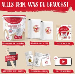 GipsME 3D-handafdrukset voor paren met kleuren zilver + goud, Made in Germany, jubileumcadeau voor hem en haar, partnergeschenken, gepersonaliseerde cadeaus voor bruiloft, Valentijnsdag — thumbnail 4