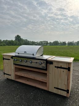 Buitenkeuken 'Schroef' | BBQ ombouw | Buiten koken — thumbnail 3