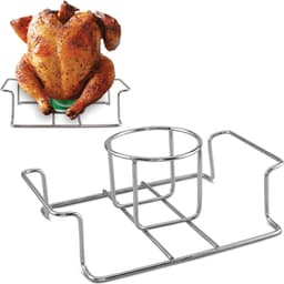 Bierblikjeshouder voor Kip - Roestvrijstalen BBQ-accessoire voor Grill en Smoker - Hoogwaardige Grillstandaard voor Sappige Kip - Geschikt voor Buiten Barbecue Picknick en Kamperen - Duurzaam Keukengerei — thumbnail 1