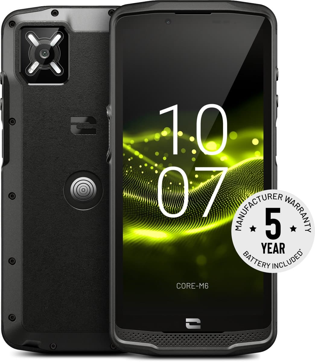 Crosscall CORE-M6 15,2 cm (5.99") Dual SIM Android 15 5G USB Type-C 6 GB 128 GB 4950 mAh Zwart — afbeelding 1