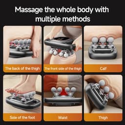Massage Gun 12 koppig – Infrarood Massage apparaat met 30 Snelheden – Deep Tissue & Sport Massage Pistool – Professioneel Ontspanningsapparaat — thumbnail 4