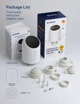 Slimme Wifi Radiatorthermostaat - Digitale Verwarmingsregelaar met App Bediening (Tuya) — thumbnail 5