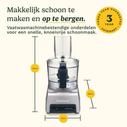 Cuisinart - FlexPrep Foodprocessor - 1,1 L - RVS Mes - Omkeerbare Schaafschijf - Inclusief Klopmes - 300 W - Zilver — thumbnail 4