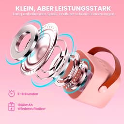 Karaokemachine - Wordt geleverd met 2 karaokemicrofoons - Premium Mini Karaokemachine - Kinderkaraokemachine met microfoon - Kinderdagcadeau/speelgoed - Geschikt voor kinderen van 3-12 jaar oud - Muziekluidspreker -Wit — thumbnail 5