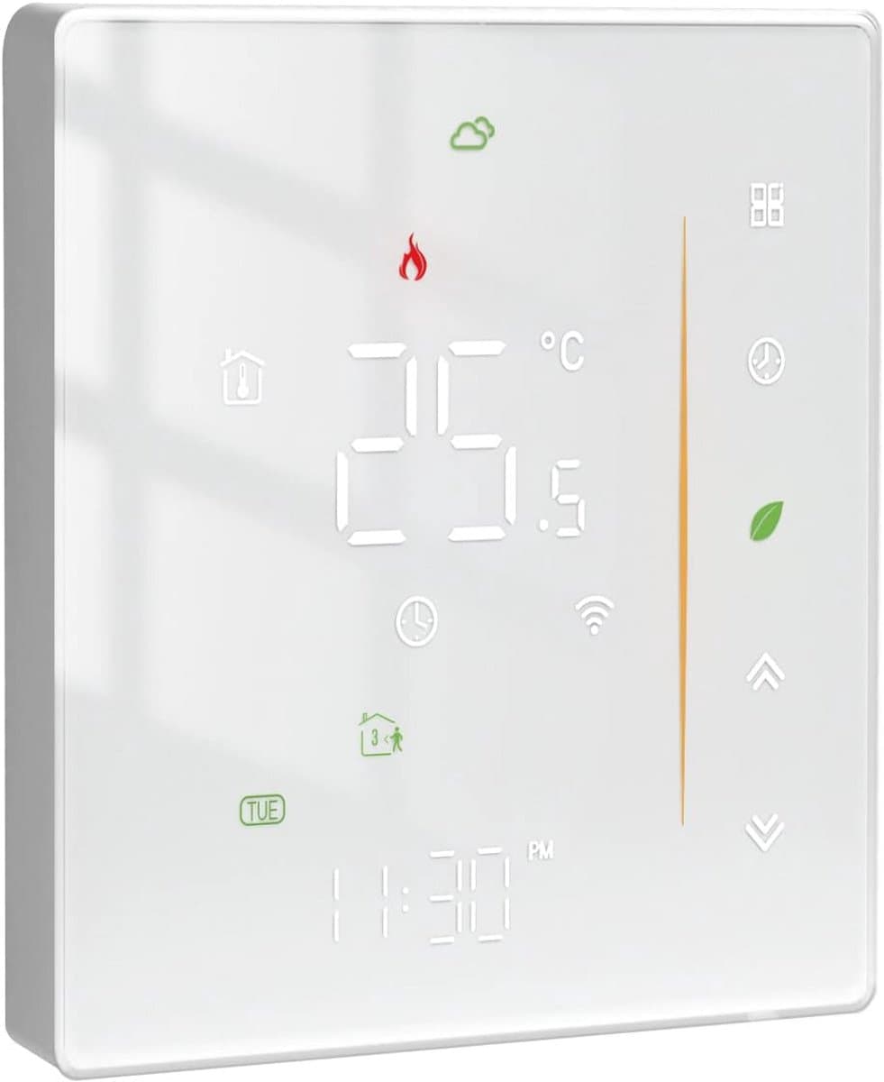 Programmeerbare WiFi verwarmingsthermostaat met draadloze controle via app en spraakassistent — afbeelding 1
