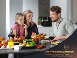 Airfryer XXL 5,7L - Heteluchtfriteuse met Gratis Receptenboek en Handmatige en Automatische Functies — thumbnail 2