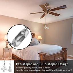 2 Stuks Plafond Ventilator Trekketting - Zilver — thumbnail 5