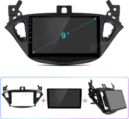 Junsun V1 Autoradio Geschikt voor Opel Corsa E 2015-2019 Adam met Android 15, GPS-navigatie, Bluetooth, WIFI, Carplay, FM-radio, Android Auto, RDS, DSP, stuurbediening - Plug & Play - 1GB RAM + 32GB opslag — thumbnail 2