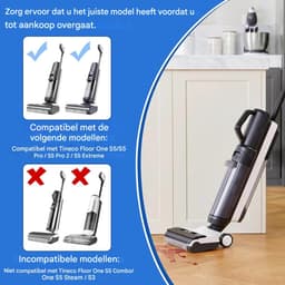 Vervangende rolborstels voor stofzuiger - Inclusief 2 rolborstels, 2 filters en 1 reinigingsborstel - Vervangende rolborstels en filters - Geschikt voor Tineco Floor One S5 / S5 Pro / S5 Pro 2 / S5 Extreme — thumbnail 5