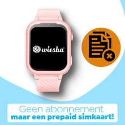 Wiesba WB39 - smartwatch kinderen - gps horloge kind - kinderhorloge bellen - gps tracker kinderhorloge - kinderhorloge met gps - kinderhorloge - Roze — thumbnail 3