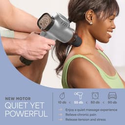 Massagepistool met 8 massagehoofden en 5 snelheidsinstellingen voor diepe weefselmassage — thumbnail 4