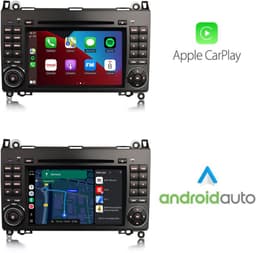 Carplay autoradio voor Mercedes Vito Viano Sprinter | 2004 t/m 2018 | Android 14 | Draadloos Apple Carplay & Android Auto | 4GB + 64GB | 8-Core processor | Cartronix | 2025 model |2003 2004 2005 2006 2007 2008 | Bluetooth & Wifi — thumbnail 4