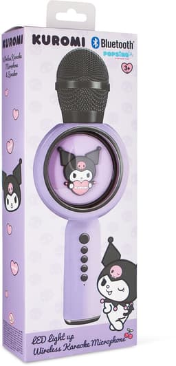 Kuromi - draadloze karaoke microfoon voor kinderen - oplichtend LED display - speaker - stemvervorming — thumbnail 2