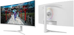 JAPANNEXT Curved Monitor Wit 34" IPS UWQHD (3440x1440) | JN-IPS34Q-HC6-W — thumbnail 5