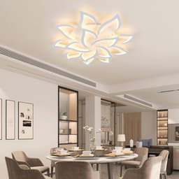 Dimbare LED-plafondlamp 84W met afstandsbediening voor moderne ruimtes — thumbnail 2